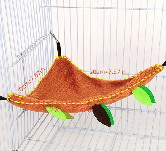 Set van 5 Hangmatten voor Hamsters en Knaagdieren – Pluche Dubbellaagse Schommel en Nest