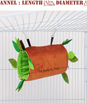 Set van 5 Hangmatten voor Hamsters en Knaagdieren – Pluche Dubbellaagse Schommel en Nest