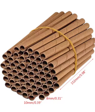 Navulbuizen voor Bijenhotel – 50 Stuks Papieren Nestbuizen voor Bijen