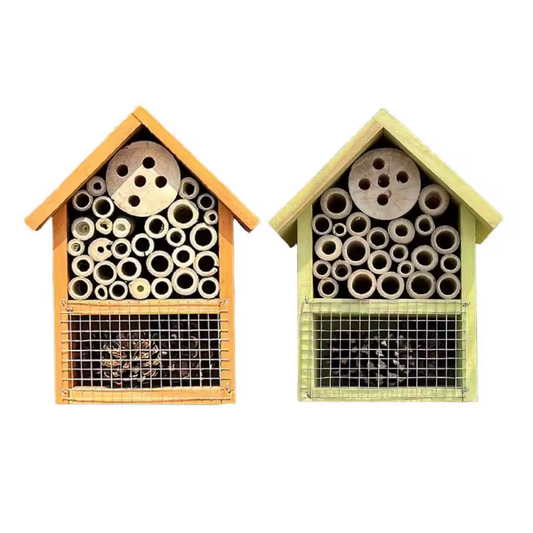 Houten Bijen- en Vlinderhuis voor Tuin – Hangend Insectenhotel voor Bestuivers