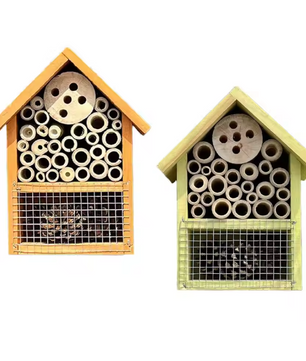 Houten Bijen- en Vlinderhuis voor Tuin – Hangend Insectenhotel voor Bestuivers