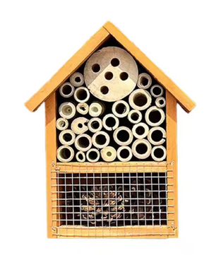 Houten Bijen- en Vlinderhuis voor Tuin – Hangend Insectenhotel voor Bestuivers
