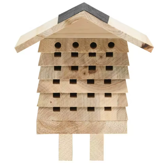 Massief Houten Bijenhotel – Nestkast voor Solitaire Bijen en Bestuivers