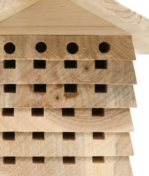 Massief Houten Bijenhotel – Nestkast voor Solitaire Bijen en Bestuivers