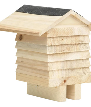 Massief Houten Bijenhotel – Nestkast voor Solitaire Bijen en Bestuivers