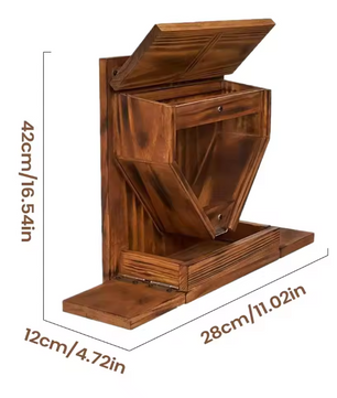 Houten Eekhoorn Voederhuis voor Buiten – Weerbestendige Voederbak voor Tuin en Boom