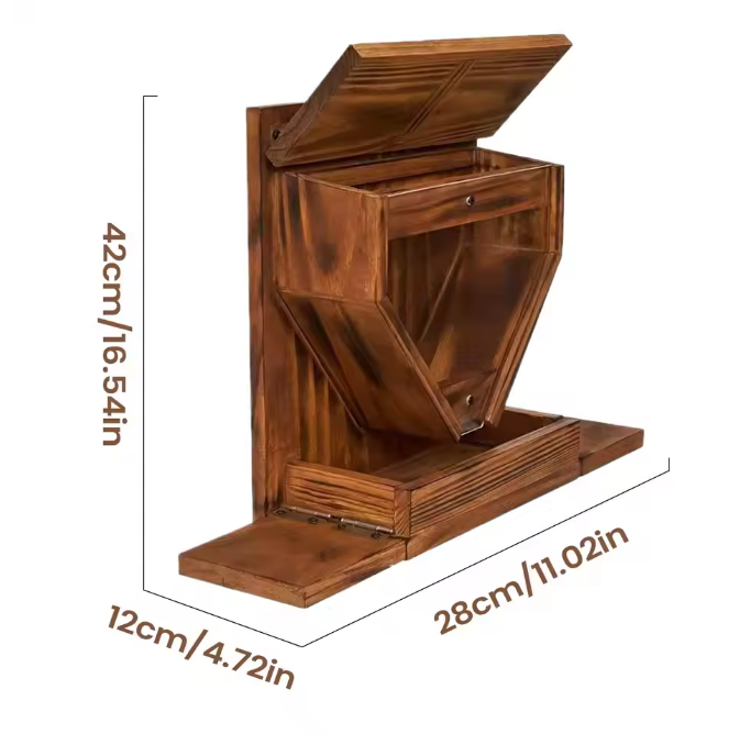 Houten Eekhoorn Voederhuis voor Buiten – Weerbestendige Voederbak voor Tuin en Boom