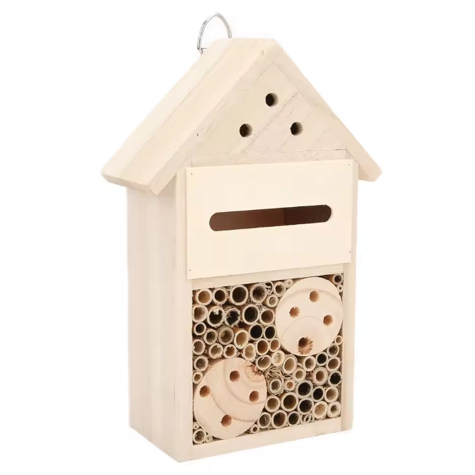 Houten Insectenhotel voor Tuin – Bijenhuis voor Vlinders en Lieveheersbeestjes