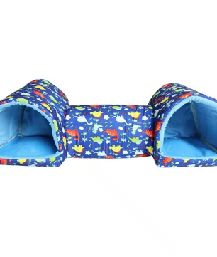 Cavia Tunnel Huis – Zacht Polyester Schuilplaats met Speeltunnel voor Kleine Dieren