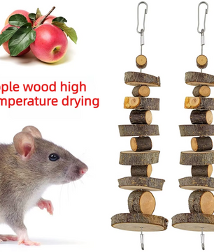 Natuurlijk Houten Kauwspeeltje – Tanden Slijpen Sticks voor Kleine Huisdieren