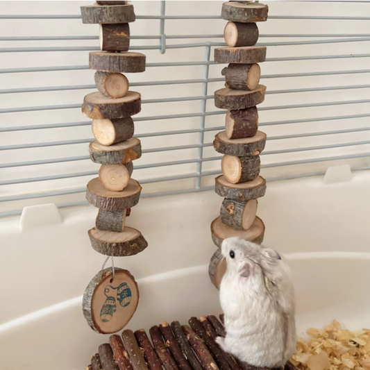 Natuurlijk Houten Kauwspeeltje – Tanden Slijpen Sticks voor Kleine Huisdieren