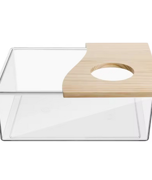 Hamster Zandbad Container – Acryl Badhuis voor Kleine Dieren