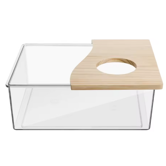 Hamster Zandbad Container – Acryl Badhuis voor Kleine Dieren