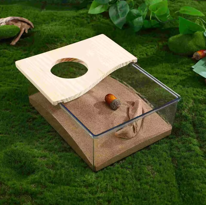 Hamster Zandbad Container – Acryl Badhuis voor Kleine Dieren