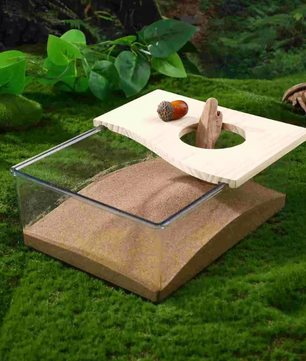 Hamster Zandbad Container – Acryl Badhuis voor Kleine Dieren