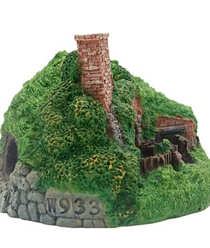 Aquarium Rotsgrot Decoratie – Resin Schuilplaats met Openingen voor Vissen en Schildpadden