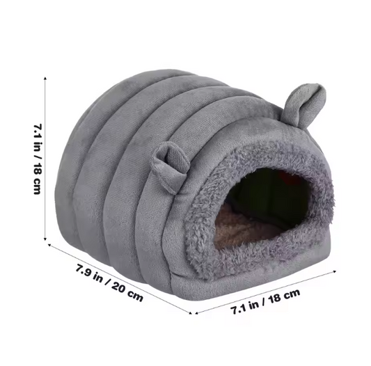 Warm Huisdierbed – Fleece Nest Hut voor Kleine Dieren