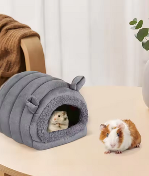 Warm Huisdierbed – Fleece Nest Hut voor Kleine Dieren