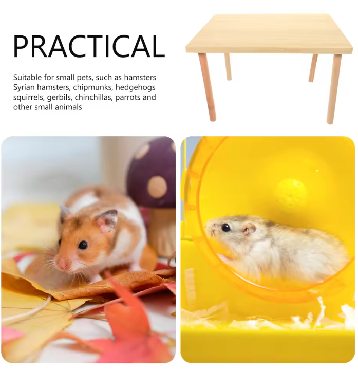 Houten Hamster Klimplatform – Speel- en Rustplek voor Kleine Dieren