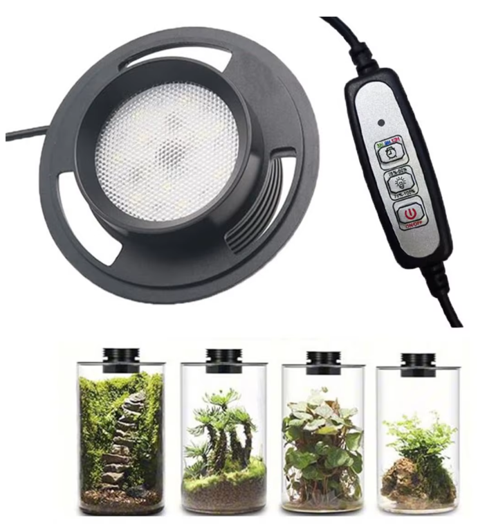 Dimbare USB Kweeklamp – LED Groeilamp met Timer voor Terrarium en Planten