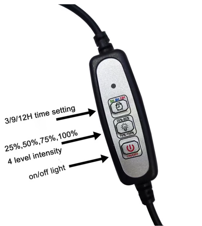 Dimbare USB Kweeklamp – LED Groeilamp met Timer voor Terrarium en Planten