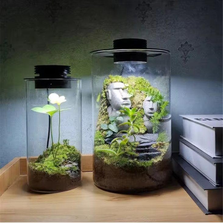 Dimbare USB Kweeklamp – LED Groeilamp met Timer voor Terrarium en Planten