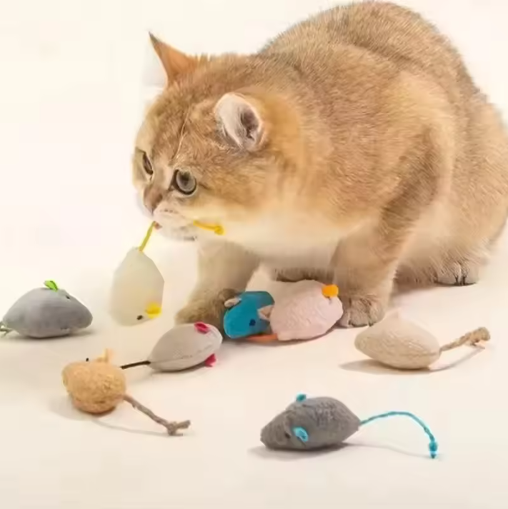 Interactief Pluche Huisdierspeelgoed – Duurzaam Linnen Speeltje voor Katten en Kleine Dieren