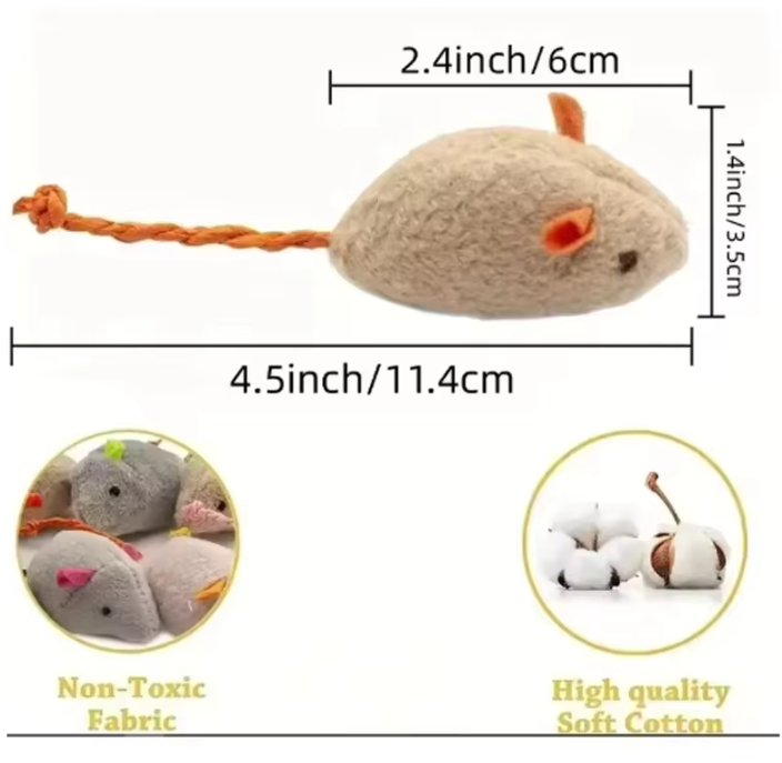 Interactief Pluche Huisdierspeelgoed – Duurzaam Linnen Speeltje voor Katten en Kleine Dieren