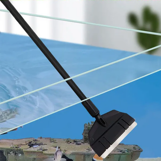 Aquarium Algen Schraper – Reinigingstool met Lange Steel voor Glas en Bodem