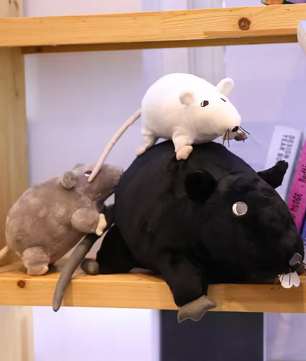 Realistische Muis Knuffel – Zacht Gevuld Pluche Dier Kussen