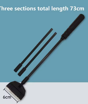 Aquarium Algen Schraper – Reinigingstool met Lange Steel voor Glas en Bodem