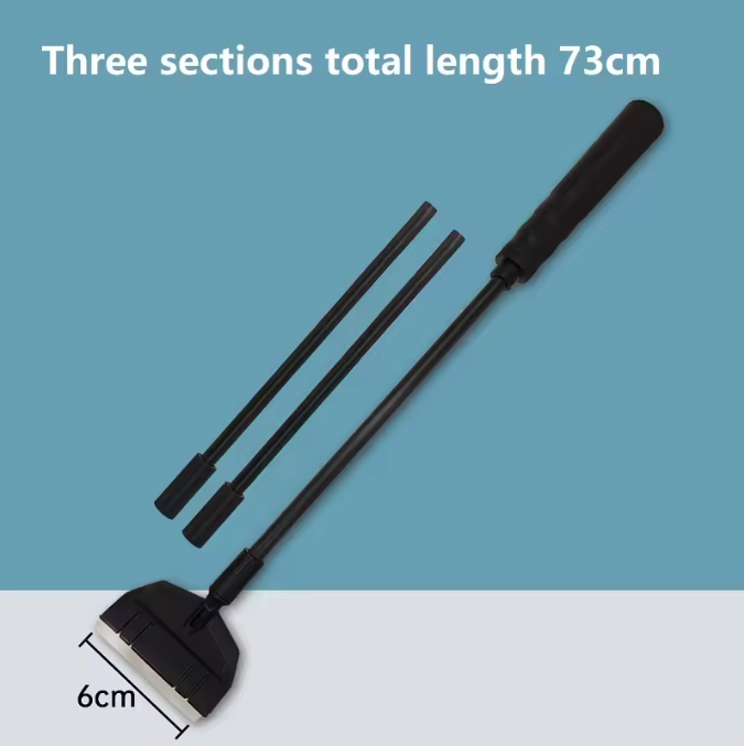 Aquarium Algen Schraper – Reinigingstool met Lange Steel voor Glas en Bodem