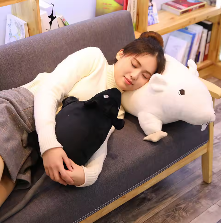 Realistische Muis Knuffel – Zacht Gevuld Pluche Dier Kussen