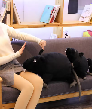 Realistische Muis Knuffel – Zacht Gevuld Pluche Dier Kussen