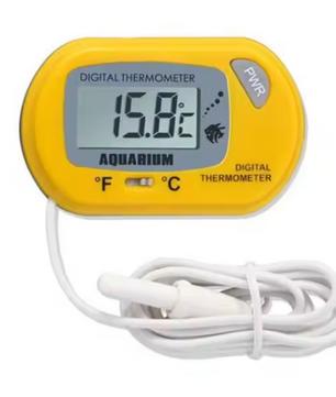 Aquarium Thermometer Digitaal – LCD Temperatuurmeter met Sensor en Zuignap