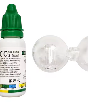 Aquarium CO2 Indicator – Glazen Drop Checker met Testvloeistof voor Planten