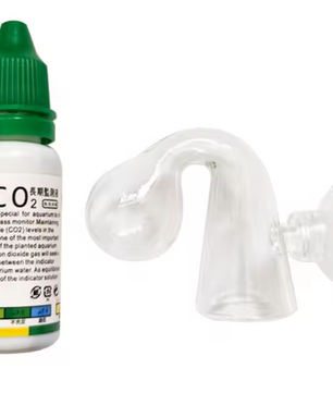 Aquarium CO2 Indicator – Glazen Drop Checker met Testvloeistof voor Planten