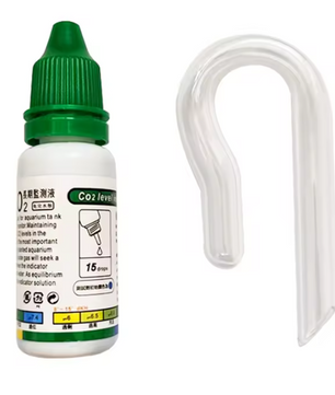 Aquarium CO2 Indicator – Glazen Drop Checker met Testvloeistof voor Planten