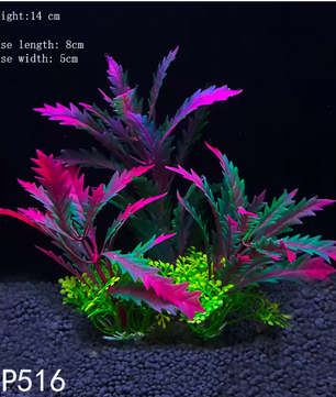 Aquarium Kunstplant Decoratie – Realistische Onderwater Plant met Verzwaringsbasis voor Vissentank