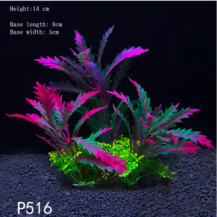 Aquarium Kunstplant Decoratie – Realistische Onderwater Plant met Verzwaringsbasis voor Vissentank