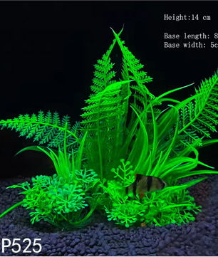 Aquarium Kunstplant Decoratie – Realistische Onderwater Plant met Verzwaringsbasis voor Vissentank