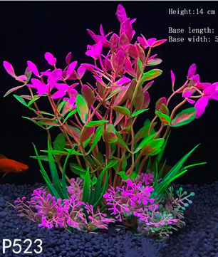 Aquarium Kunstplant Decoratie – Realistische Onderwater Plant met Verzwaringsbasis voor Vissentank