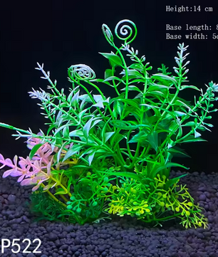 Aquarium Kunstplant Decoratie – Realistische Onderwater Plant met Verzwaringsbasis voor Vissentank