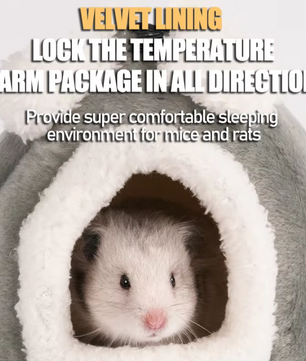 Hangend Cavia Bed – Zacht Warm Nest voor Kleine Dieren