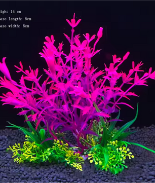Aquarium Kunstplant Decoratie – Realistische Onderwater Plant met Verzwaringsbasis voor Vissentank