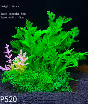 Aquarium Kunstplant Decoratie – Realistische Onderwater Plant met Verzwaringsbasis voor Vissentank