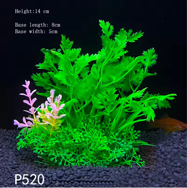 Aquarium Kunstplant Decoratie – Realistische Onderwater Plant met Verzwaringsbasis voor Vissentank
