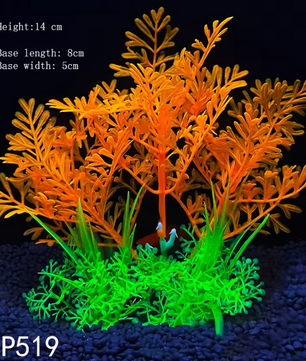 Aquarium Kunstplant Decoratie – Realistische Onderwater Plant met Verzwaringsbasis voor Vissentank