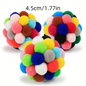 Kattenspeelgoed Ballen Set – Pluche, Nylon en Bel Speelballen
