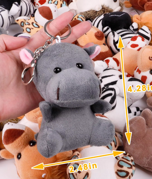 Safari Knuffels Set – Mini Jungle Dieren Knuffels voor Kinderen